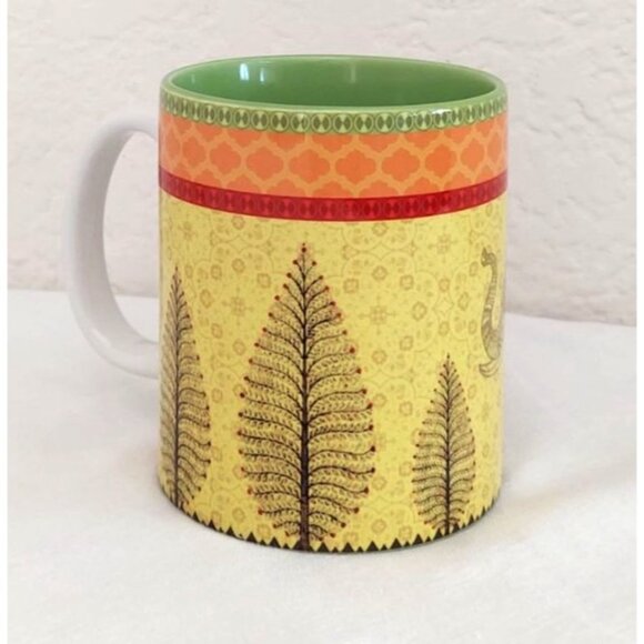 The Bombay Store 10 Oz Multicolored Indian Elephant Porcelain Coffee Mug / Cup - Picture 3 of 6